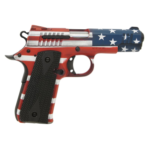 Citadel 1911 Baby CIT380USA Pistol .380 ACP 3.75\" Barrel 7rd Semi-Auto USA Flag Cerakote, Skeletonized Trigger