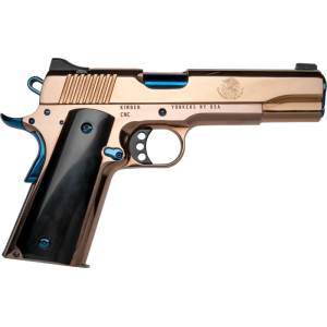 CNC Firearms Kimber 1911 El Rey 38 Super, 5\" Barrel, Rose Gold PVD, Serrated Slide