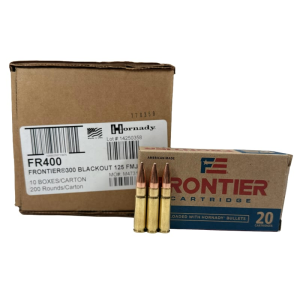 Frontier Cartridge FR400 Rifle 300 Blackout 125 gr Full Metal Jacket (FMJ) - 200rd Case