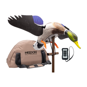 Higdon Flasher Pro Guide Pack Mallard Drake Decoy w/ Remote, 44\" Pole