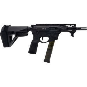 Freedom Ordnance FX-9 Elite FX9P4E-BLK Pistol 9mm 4\" Barrel 32+1 Semi-Auto SBA5 Brace Black