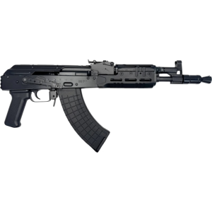 Pioneer Arms PRO Series AK-47 Hellpup 7.62x39mm Semi-Auto AK Pistol, UTG MLok Handguard, Rear 1913 Pic Rail, Forged Trunnion, (2) 30 Rd Magazines - AK0031-FT-PRO-U