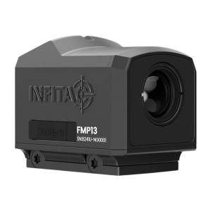 Infitac Fast Mini FMP13 0.5x Thermal Pistol Optic, Multi-Reticle, 13mm Lens, Black