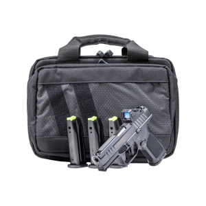 Rost Martin RM1C RM1CBLKOSP10CA-P Pistol 9mm 4\" 10+1 Striker Optics-Ready Bundle