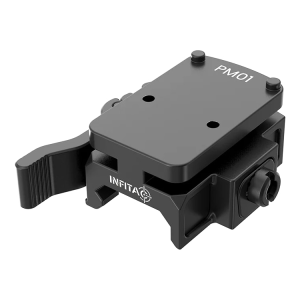 Infitac 2A01100023 Picatinny Rail Optic Mount, Fits Any Picatinny Rail, Black