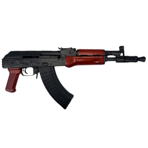 Pioneer Arms Hellpup PRO, Full Sized AK Pistol, Polish Red Wood, 7.62x39, 11.73\" Bbl, Brace Ready Rear 1913 Picatinny Rail, Forged Trunnion, (2) 30 Rd Mags