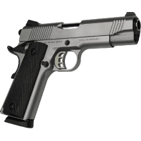 Tisas 1911 Carry SS45, Semi-Auto Pistol 4.25\" Barrel, 45 ACP, 8 Round - Stainless Steel, Novak Style 3 Dot Sights, Ambi Safety - Upgraded Features