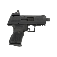 Hi-Point YC9RDCT YC9 Pistol, 4.12\" Barrel, Front and Rear Slide Serrations, Enhanced Grip Texture, 10 Round Magazine, Engraved, Black w/CT Red DOT
