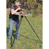 MTM Case-Gard HLST Hi-Low Shooting Table Black/FDE 18\"-55\" High