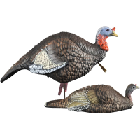 Higdon Outdoors 63181 XHD Hyper Feathering & Iridescence, Lightweight Hard Body Construction, Includes Laydown Position Hen & Semi-Aggressive Posture Jake