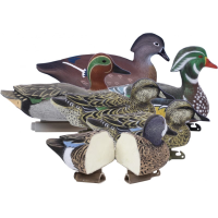 Higdon Outdoors 19993 Standard Puddle Pack Early Season Teal/Wood Duck Species Multi Color Foam Filled 6 Pack