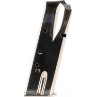 Mec-Gar MGBRHP13N OEM Nickel Detachable 13rd 9mm Luger for Browning Hi-Power, Springfield SA-35