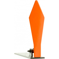 Champion Targets 44886 .22 Diamond Pop-Up Target Rimfire Rifles Orange Steel Diamond Standing Includes Ground Stakes