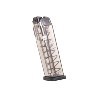 ETS Group SMKGLK1710 Pistol Mags 10rd 9mm Limited For Glock 34 For Glock 17 For Glock 26 For Glock 19 For Glock 45 For Glock 19X For Glock 18 Smoke Polymer