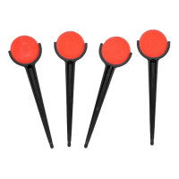 Daisy 872 ShatterBlast Target Stakes 8\" with 8 Clay Discs 2\" Black/Orange
