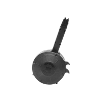 KCI USA KCIMZ027 Glock 50rd Drum 9mm Luger, Black Polymer, Fits Double Stack Glock