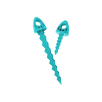 TargetTack Targettack Polycarbonate Target Tacks 1\"/3\" Teal Green for Paper/Vinyl Targets 12 Pack.