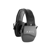 Axil LLC TRACKR-PS Tracker Passive Muff Over the Head Style with Gray Ear Cups, Black Headband, 25dB & is Sweat/Water Resistant for Adults 1 Pair