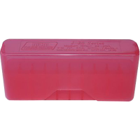 MTM Case-Gard J20LLD29 Slip-Top Ammo Box J-20 7mm Rem/338 Win Mag Red Polypropylene 20rd