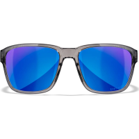 Wiley X AC6TRK09 Trek M/L Blue Mirror Lens Polycarbonate Gloss Crystal Dark Gray Frame