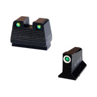 HiViz GMNG21-2 Co-Witness Tritium Night Sight Set Green Fits Glock MOS Models 9mm/40 S&w/357 Sig