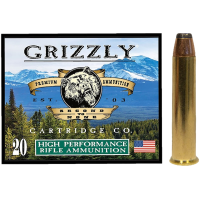 Grizzly Ammo 45-70 +P 300gr Jacketed Hollow Point Brass Case 20 Rounds GC45/70+P2 815152010681