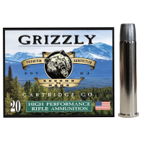 Grizzly Ammo 45-70 Gov +P 405gr Bonded Flat Point 20rd Brass Case GC45/70+P4