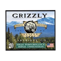 Grizzly Ammo Sub-Sonic 45-70 Gov 410gr Full Metal Jacket Flat Point Brass Case 20 Rounds.