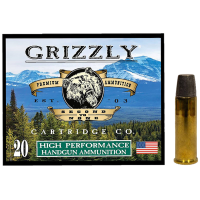 Grizzly Ammo GC41M5 41 Mag 265gr Wide Flat Nose Gas Check 20 Rounds Brass Case