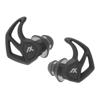Axil X30i Earplugs, 25dB NRR, Charcoal, In-The-Ear Hearing Protection