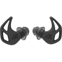 Axil X20 Earplugs Hearing Protection, Charcoal, In-the-Ear, Silicone Tip, 24 dB NRR, Water Resistant.