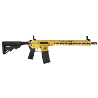 Hi-Point HP-15, Semi Automatic AR-15 Rifle, 5.56 NATO, 16\" Barrel, (1) 30rd Magazine, M-LOK Handguard, UTG Flip Up Sights, Gold - HP15R-556 GOLD