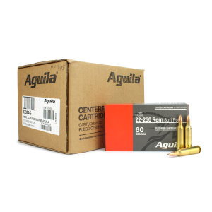 Aguila 22-250 Rem 60 Grain Soft Point (Case)