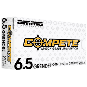 Ammo Inc Match 6.5 Grendel 123 Grain Boat Tail Hollow Point (Box)