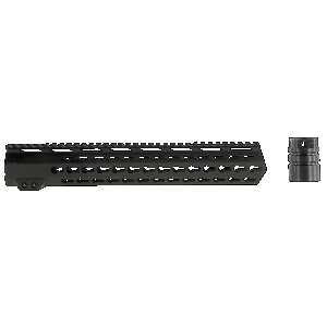 Aim Sports MTK13H308 AR Handguard 13.50 High KeyMod Style Made of 6061T6 Aluminum with Black Anodized Finish for 308 Cal AR10