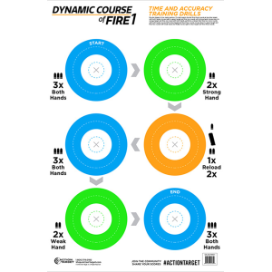 Action Target Multi-Color Circle Targets (100 Pack)