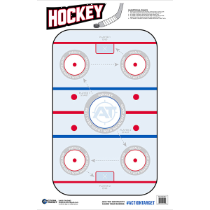 Action Target Hockeye Paper Targets 23x35  100 Count (Multi-Color)