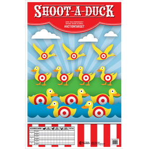 Action Target Shoot-A-Duck Paper Targets 23x35  100 Count (Multi-Color)
