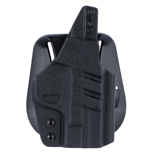 1791 Gunleather Tactical Kydex Black Right Hand Kydex Paddle Pistol Holster TACPDHOWBSHIELDBLKR