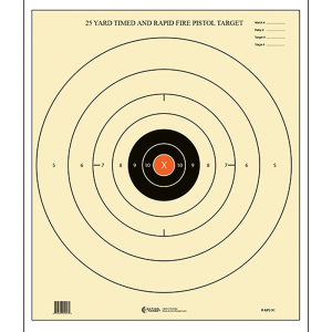 Action Target Bullseye Shooting Targets (100 Pack)