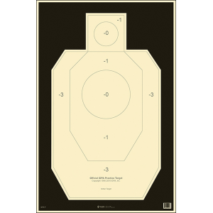 Action Target Official IDPA Practice Paper Targets 23x35  100 Count (Black/White)