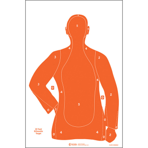 Action Target Orange Silhouette 23x35 (100 Pack)