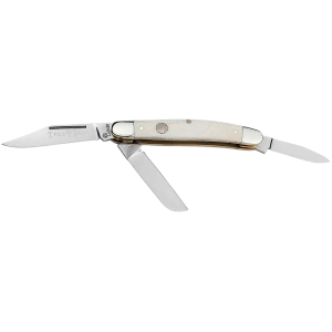 Boker Stockman Trad Series 2.0 Smooth White Bone Handle