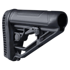ADAPTIVE TACTICAL AT02012 EX Performance Adj. Black Synthetic M4 Style Vented Rubber Butt Pad Swivel Stud Fits ARPlatform MilSpec Buffer Tubes