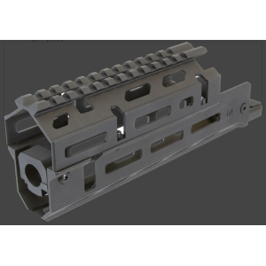 Aim Sports MMAK02 Russian Handguard Short Dropin MLOK 2Piece Style Made of 6061T6 Aluminum with Black Anodized Finish for AK47