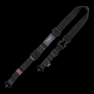 Black Double Point Rifle Sling with QD Swivels