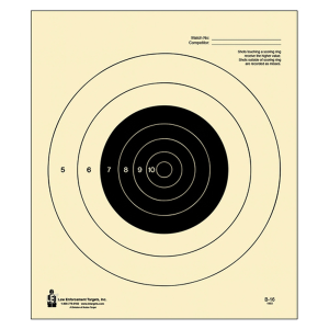 Action Target NRA 25 Yard Slow Fire Bullseye Targets 10.50x12  100 Count (Black/White)