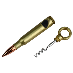 Brass/Copper 50 Caliber Bullet Cork Screw