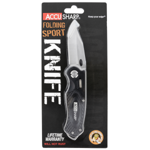 AccuSharp 703C Sport 3 Folding Stainless Steel Knife 703C