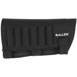 Allen Neoprene Buttstock Shell Holder Black Velcro Mount